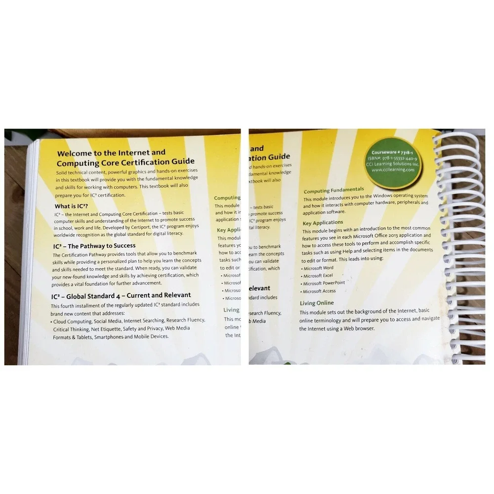 IC3 Internet and Computing Core Certification Guide - Windows 7 & MS Office 2013